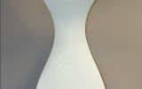 Aquatica Elise Wall Mounted Solid Surface Shower Panel in White Matte 59 1